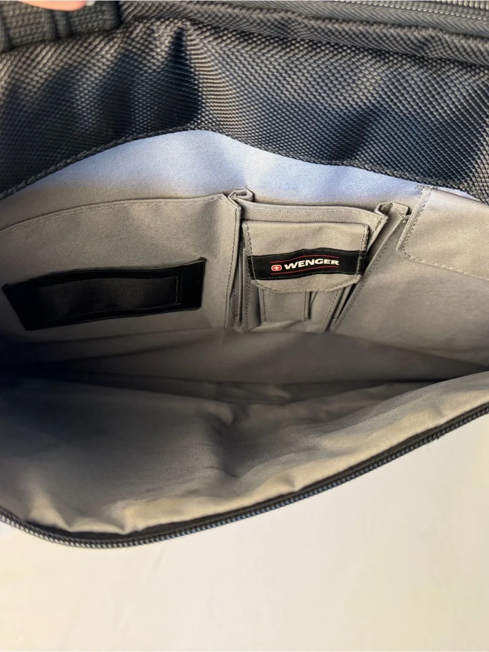 SwissGear Black and Gray Laptop Briefcase with Shoulder Strap